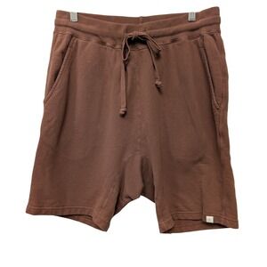 TKees Mens Core Shorts Sweat Shorts Brown Cotton Casual Lounge Unisex Neutral